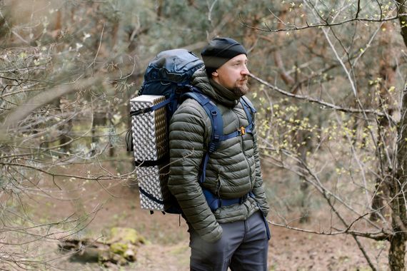 Рюкзак Tramp Expedition 75 л темно-синій, Похідний туристичний рюкзак трамп для трекінгу, Рюкзак для походу і полювання | Зображення 4