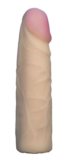 Страпон-насадка EGZO NSTR06 из киберскина, телесная, реалистичная, 18 см, Vac-U-Lock Sex Aura | Зображення 1