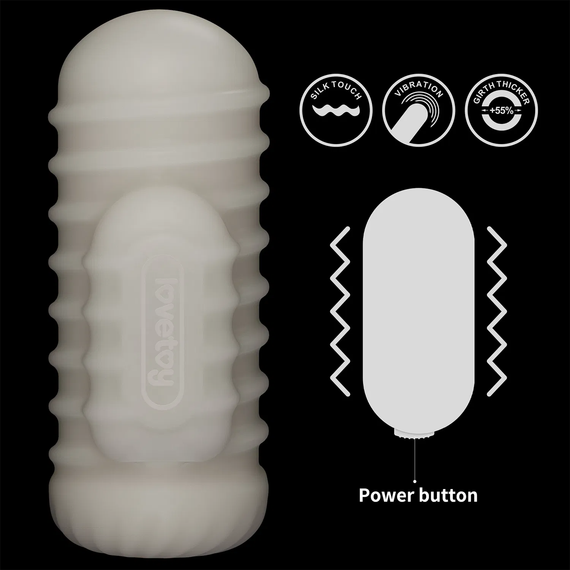 Насадка на член/мастурбатор - Knights Ring Vibrating Dual Purpose Sleeve-Wavy | Зображення 8