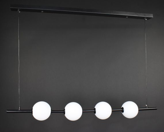 Люстра світлодіодна підвісна LED світильник для квартири на стелю лед 27866 Чорний 25-120х12х105 см.