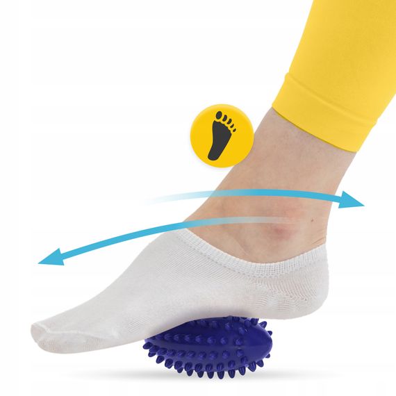 М'яч масажний огірок 4FIZJO Spike Bean 11.5 x 5 см Blue (P-5905973403306) | Зображення 2