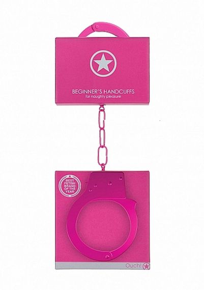 Наручники - Ouch! Beginner's Handcuffs Pink Sex Aura | Зображення 1