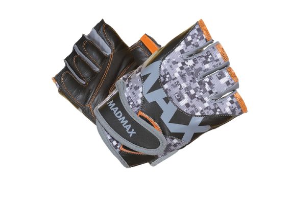 Рукавички для фітнесу MadMax MFG-831 Mti 83.1 Grey/Digital Camo L