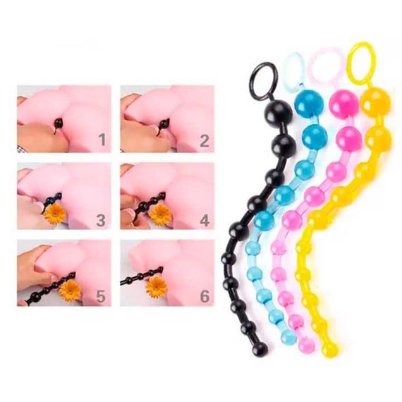 Анальне намисто 31 см чорний | Зображення 4