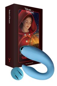 Вібратор для пар FairyGasm PleasureBerry blue, зарядний кейс, пульт ДК Sex Aura