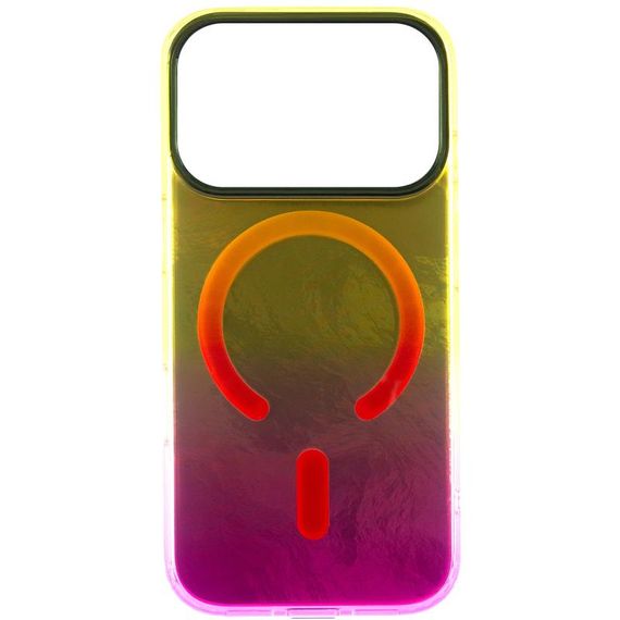 Чохол TPU Shiny Mountain (MagFit) для Apple iPhone 17 Pro (6.3") Yellow / Pink | Зображення 1