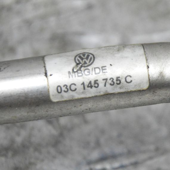 Трубка масляна 1.4 TSI Skoda Fabia II 2010-2014 Трубка зливу масла з турбіни Шкода Фабія 03C145735C | Зображення 3