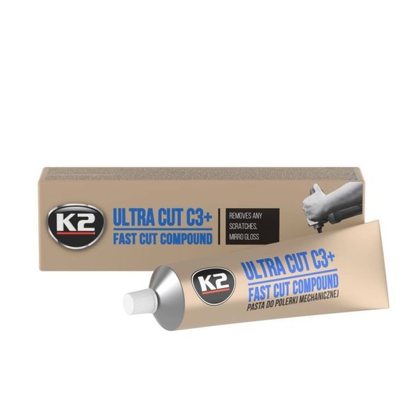 Паста для механічного полірування кузова К2 Ultra Cut C3+ 100 г (L001)