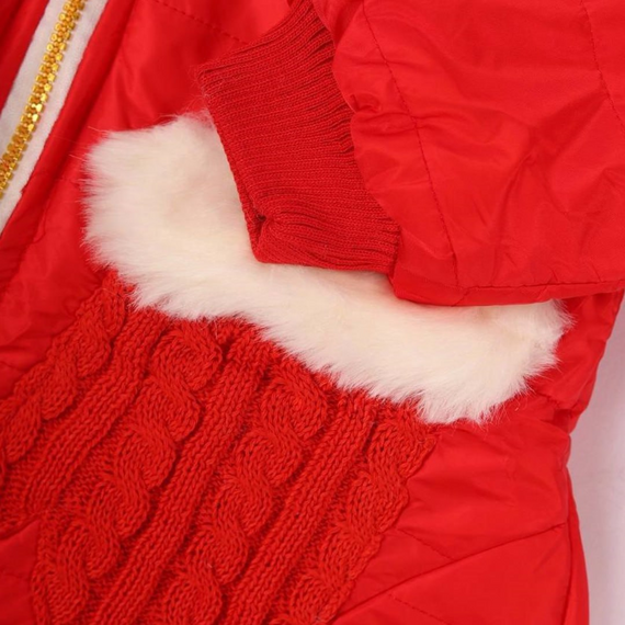 Куртка дитяча для дівчинки демісезонна червона з капюшоном XL, 2XL | Зображення 3