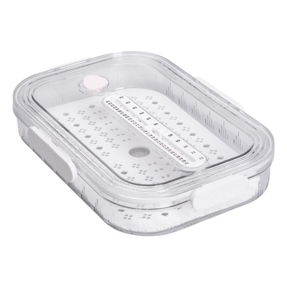 Контейнер для їжі пластиковий 32.5х22.5х6 см Білий HP-27-6 | Зображення 4