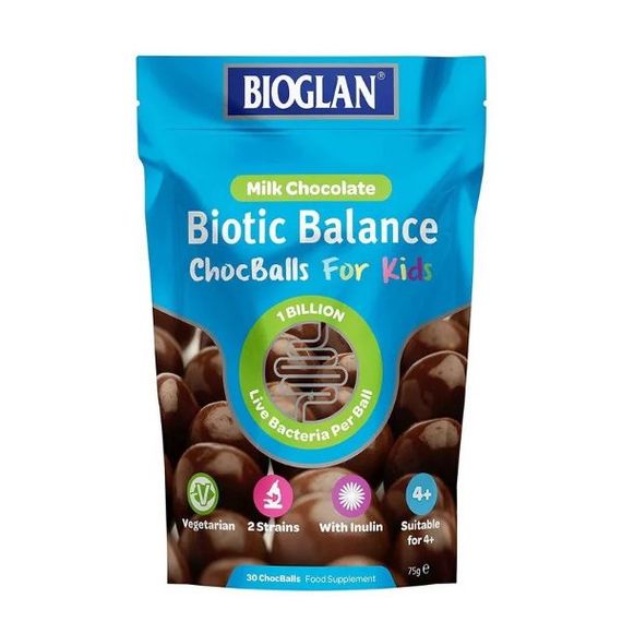 Пробіотик Bioglan Biotic Balance Chocballs For Kids 30 Chewable Tabs Chocolate