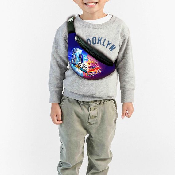 Сумка-бананка  "Rocket League" с  принтом ,32х15см,детская,молодежная (00070)