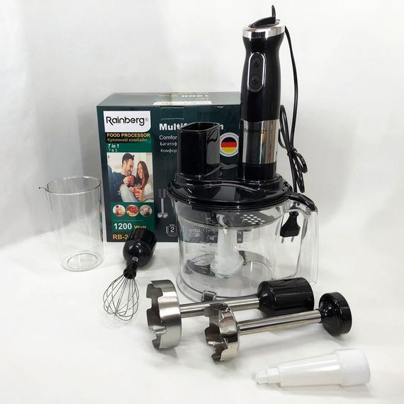 Мультифункциональный блендер Rainberg RB-2238, Блендер для взбивания крема и соусов PQ-47 | Зображення 1