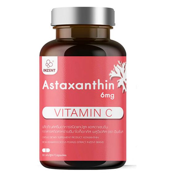 Астаксантин INZENT Astaxanthin 6 mg 30 Caps