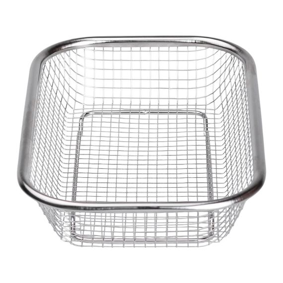 Сито-корзина для мытья овощей и фруктов 24х15х5 см дуршлаг из нержавеющей стали HP-19-23-S | Зображення 2