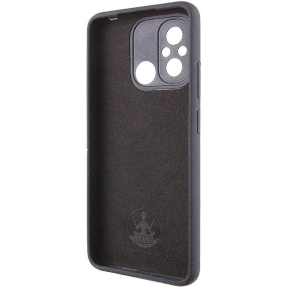 Чехол Silicone Cover Lakshmi Full Camera (AAA) для Xiaomi Redmi 12C Черный / Black | Зображення 3