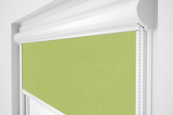 Рулонна штора Rolets Льон 2-873-550 55x170 см закритого типу Салатова