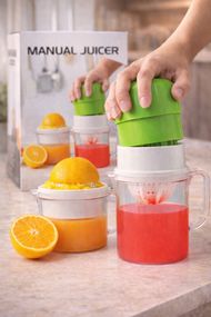 Портативний соковитискач для фруктів JUICER / Соковитискач для цитрусових з чашею 400мл