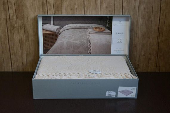 Махровое покрывало Pupilla 220 х 240 см Fruit  Pudra | Зображення 1