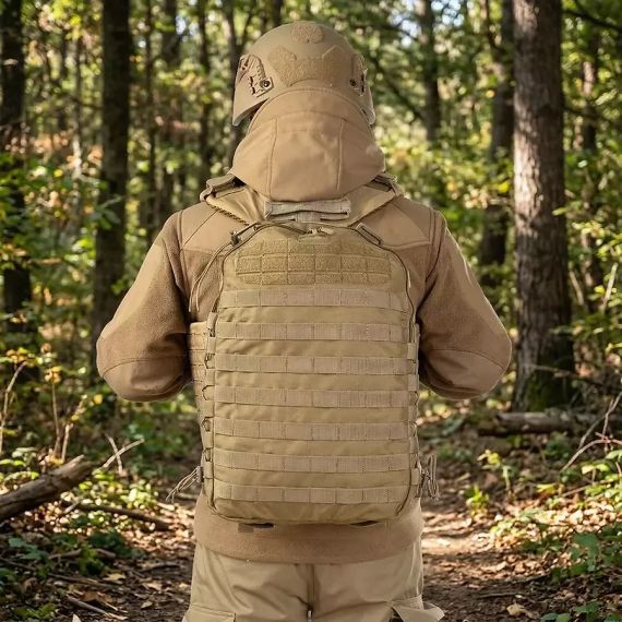 Рюкзак тактичний 10л Койот, штурмовий рюкзак військовий Ukrarmor укрармор Cordura 1000D, рюкзак ЗСУ MOLLE похід | Зображення 9