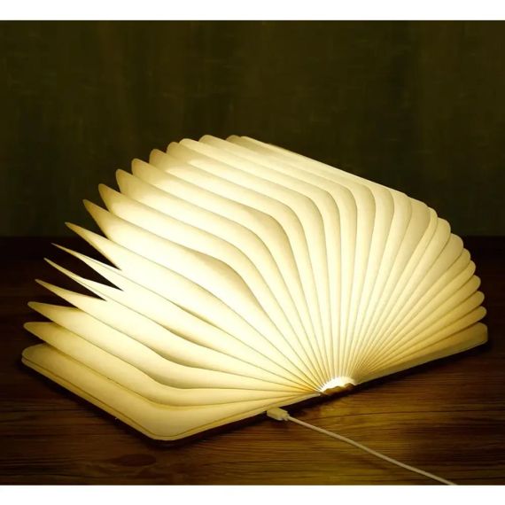 Настільна лампа світильник у формі книги Foldable Book Lamp Нічник для дитячої кімнати 7259 | Зображення 8