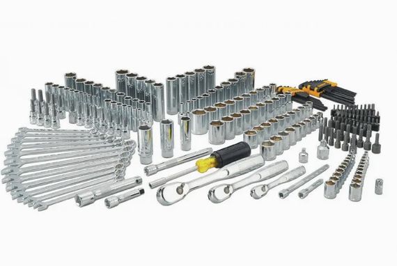 Набір головок, біт, шестигранних та накидних ключів DeWalt 1/4 3/8 1/2 247 предметів (DWMT81535-1) | Зображення 2