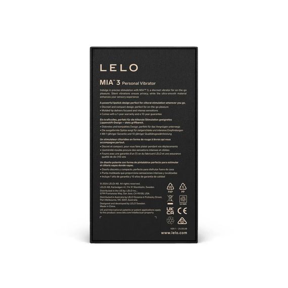 Шикарна віброкуля LELO Mia 3 Black | Зображення 9