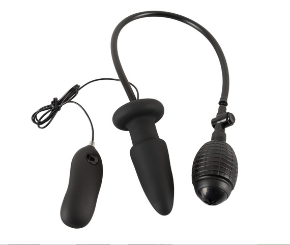 Анальна вібропробка Inflatable Vibrating Butt Plug Sex Aura | Зображення 2