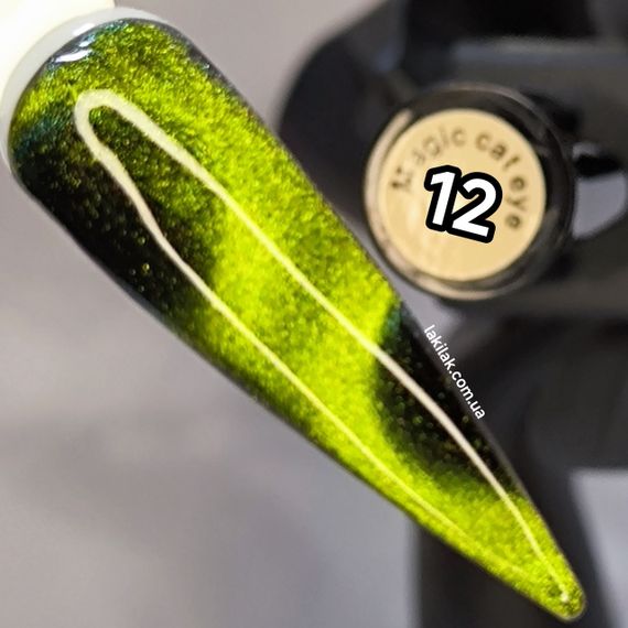 Гель-лак Global Fashion 24D кошачий глаз 12, 8мл | Зображення 2