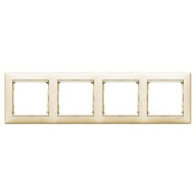 Valena Classic Legrand рамка 4 поста слоновая кость (774354)