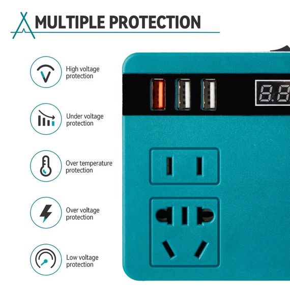 Акумуляторний інвертор напруги 220В без акумулятора XPRO DC 18V to 220V (45604-9540_317) | Зображення 4