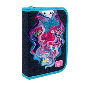 Пенал твердый одинарный с двумя клапанами YES HP-04 Caramel Girl 533588 4х13х21 см