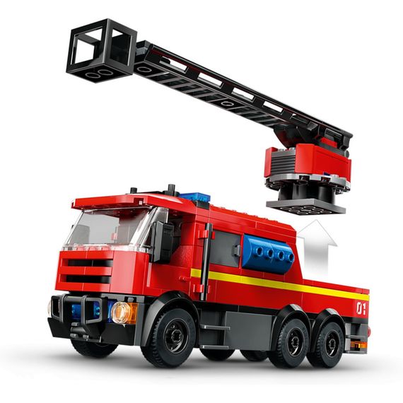 Конструктор LEGO City Пожежне депо з пожежною машиною 843 деталей (60414) | Зображення 3