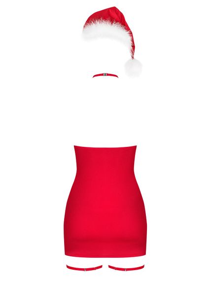 Сорочка Obsessive Kissmas chemise red 2XL/3XL | Зображення 3