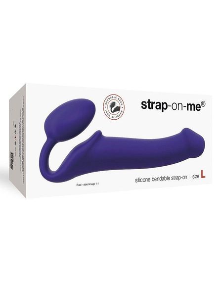 Безремневой страпон Strap-On-Me Violet L, полностью регулируемый, диаметр 3,7см Sex Aura | Зображення 3