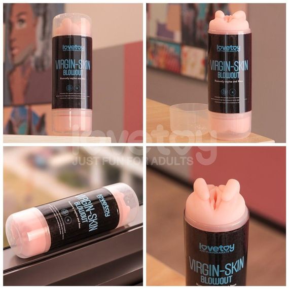 Мастурбатор подвійний SKIN BLOWOUT DOUBLE SIDE STROKER Sex Aura | Зображення 2