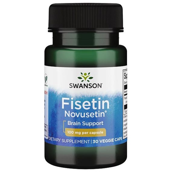 Комплекс для профілактики роботи головного мозку Swanson Fisetin Novusetin 100 mg 30 Caps