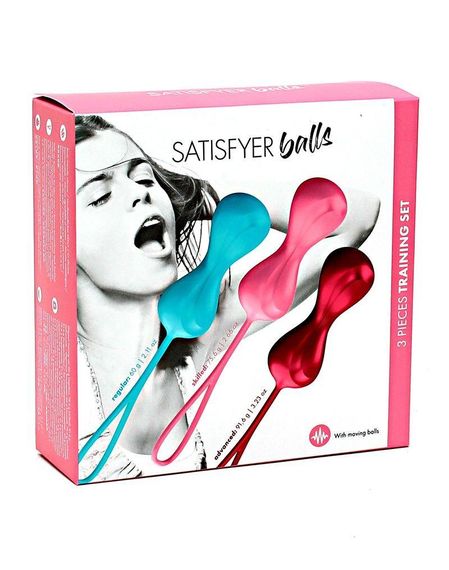 Вагінальні кульки Satisfyer V Balls (3 пари), діаметр 3,4 см, маса 79-114-150г, монолітні Sex Aura | Зображення 5