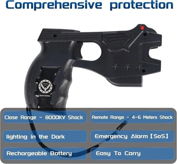 Найпотужніший Паралізатор (шокер) Стріляючий електрошокер Taser Stage Eagle USA + лазер Топ Продажів + 6 Картриджа | Зображення 7