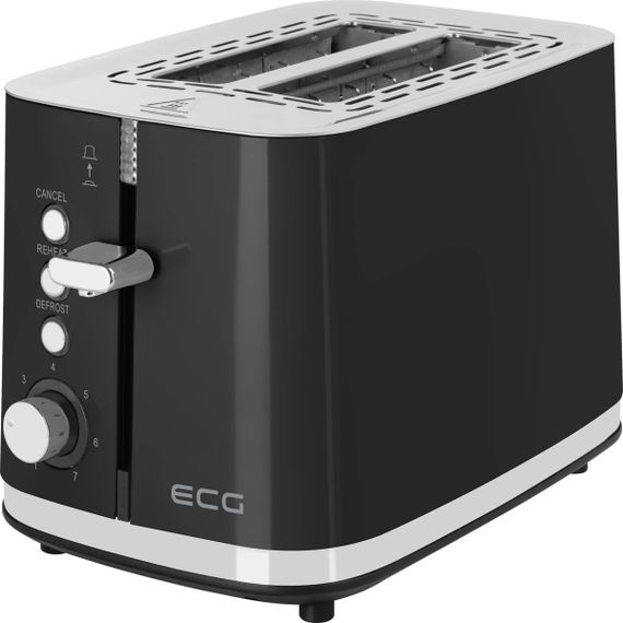 Тостер ECG ST 2766 Vintage Nero 925 Вт чорний