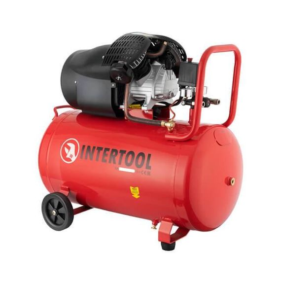 Компресор 100 л, 10 aтм, 354 л/хв INTERTOOL PT-0005 | Зображення 1