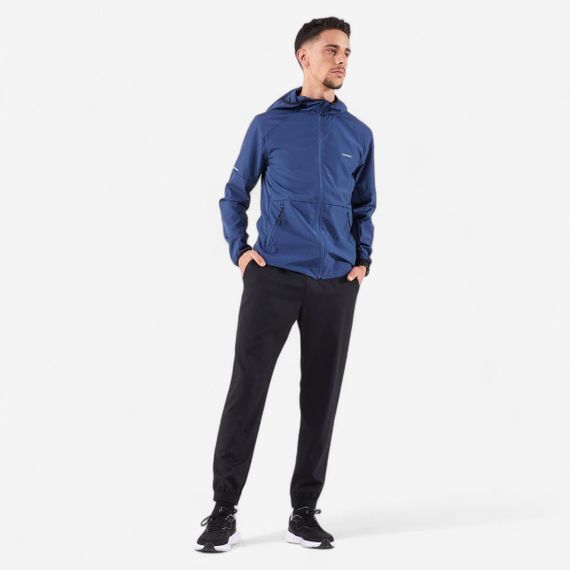 Штани чоловічі 100 Dry для бігу чорні - 2XL / W43 L32