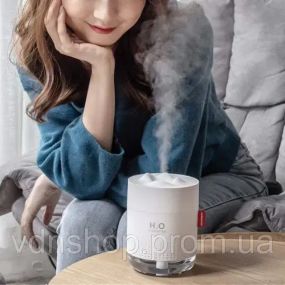 Зволожувач повітря H2O 2000мАч, 450мл, білий