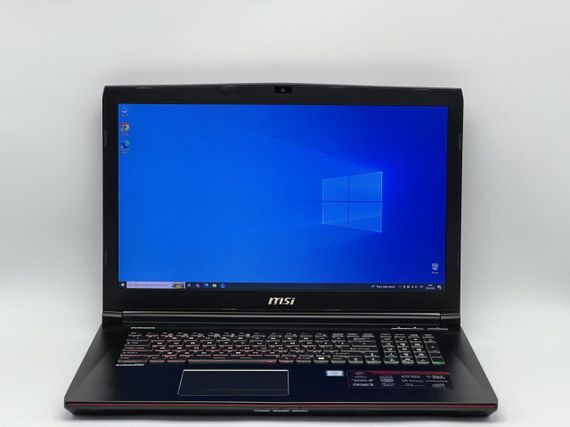 Игровой ноутбук MSI GE72VR 6RF / 17.3" (1920x1080) IPS / Intel Core i7-6700HQ (4 (8) ядра по 2.6 - 3.5 GHz) / 16 GB DDR4 / 480 GB SSD / nVidia GeForce GTX 1060, 6 GB GDDR5, 192-bit / WebCam б/у + Подарок Беспроводная мышь HOCO GM28 | Зображення 1