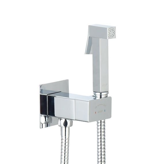 Набір для гігієнічного душу Qtap Inspai-Varius квадратний прогресивний картридж QTINSVARCRMV00440701 Chrome | Зображення 2