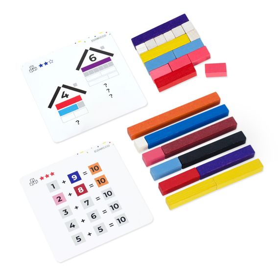 Навчальний набір "Палички для рахунку Кюїзенера" Igroteco 900385, 56 деталей | Зображення 4