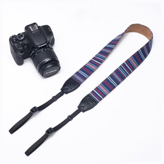 Ремінь універсальний для фотоапарата CAMERA STRAP тканинний вінтажний з вишивкою для фотокамери | Зображення 1