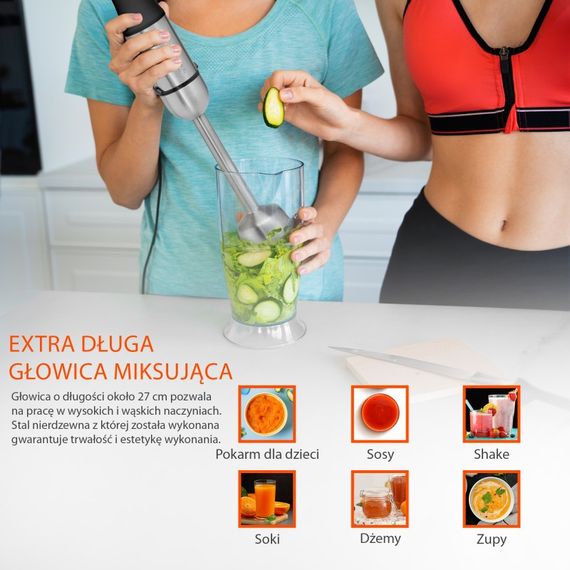 Заглибний блендер ProfiCook PC-SMS 1220 міксер 1000 Вт | Зображення 7