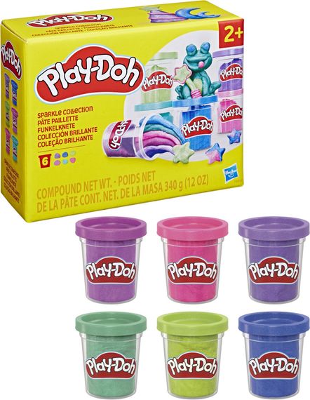 Набор пластилина Play-Doh: Glitter Collection (6 баночек «Блестящая коллекция») | Зображення 1