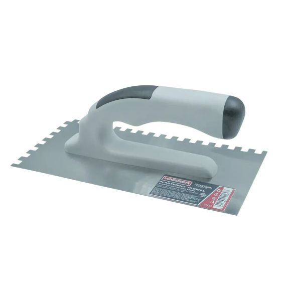 Терка з нержавіючої сталі CLASSIC, 130x270 мм, зуб 8x8 мм, двокомпонентна ручка, HAISSER (арт. 37433)